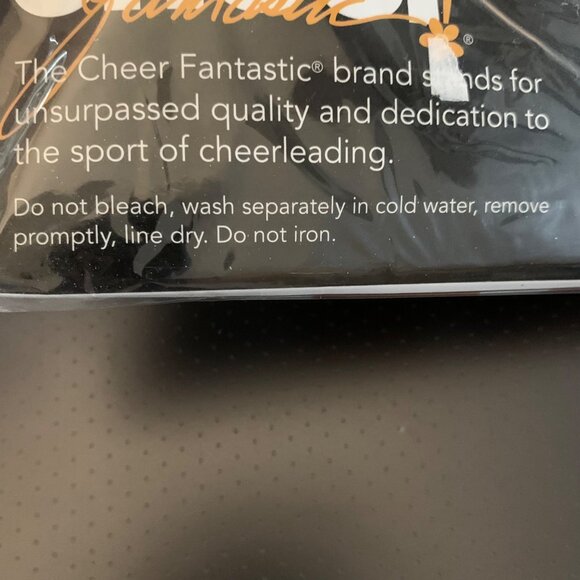 Cheer Fantastic Long Sleeve Bodysuit Leotard Mockneck Zip Back M Navy Blue - Picture 4 of 9